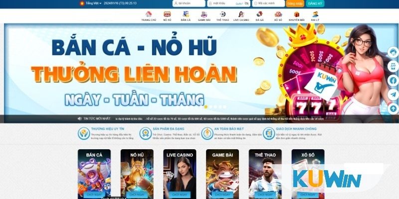 Lưu ý khi đăng nhập Kuwin